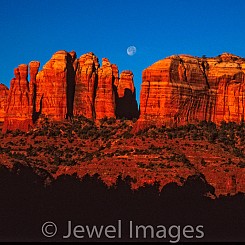 012 Moon Over Cathedrals AZ