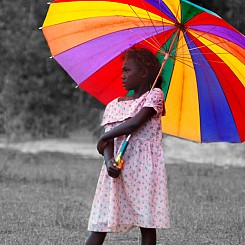 013 Umbrella Girl Solomon Islands