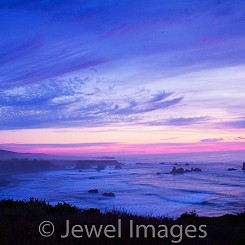 036 Lavendar Sunset at Ragged Pt CA